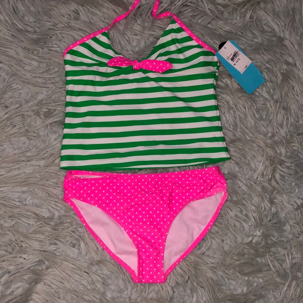 Breaking Waves girls bikini tankini